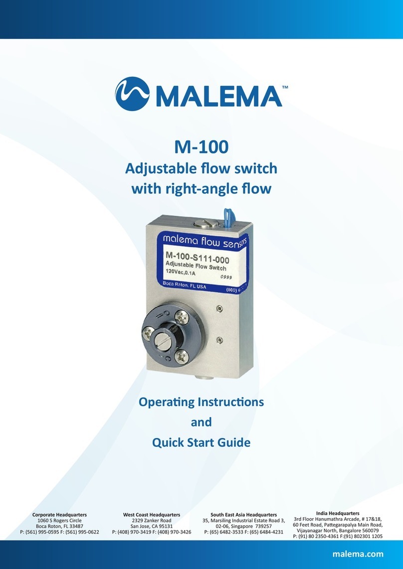 Malema M-100 Series operating instructions