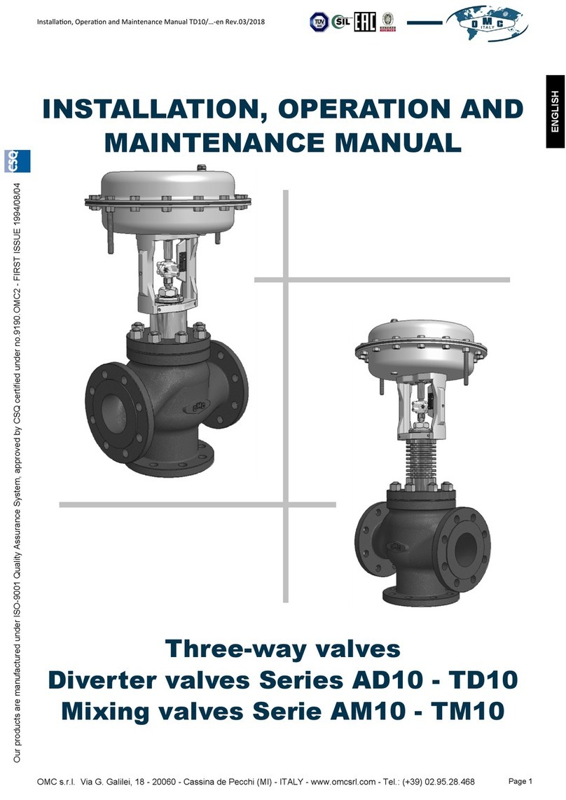 OMC AD10 Series Installation, operation and maintenance manual
