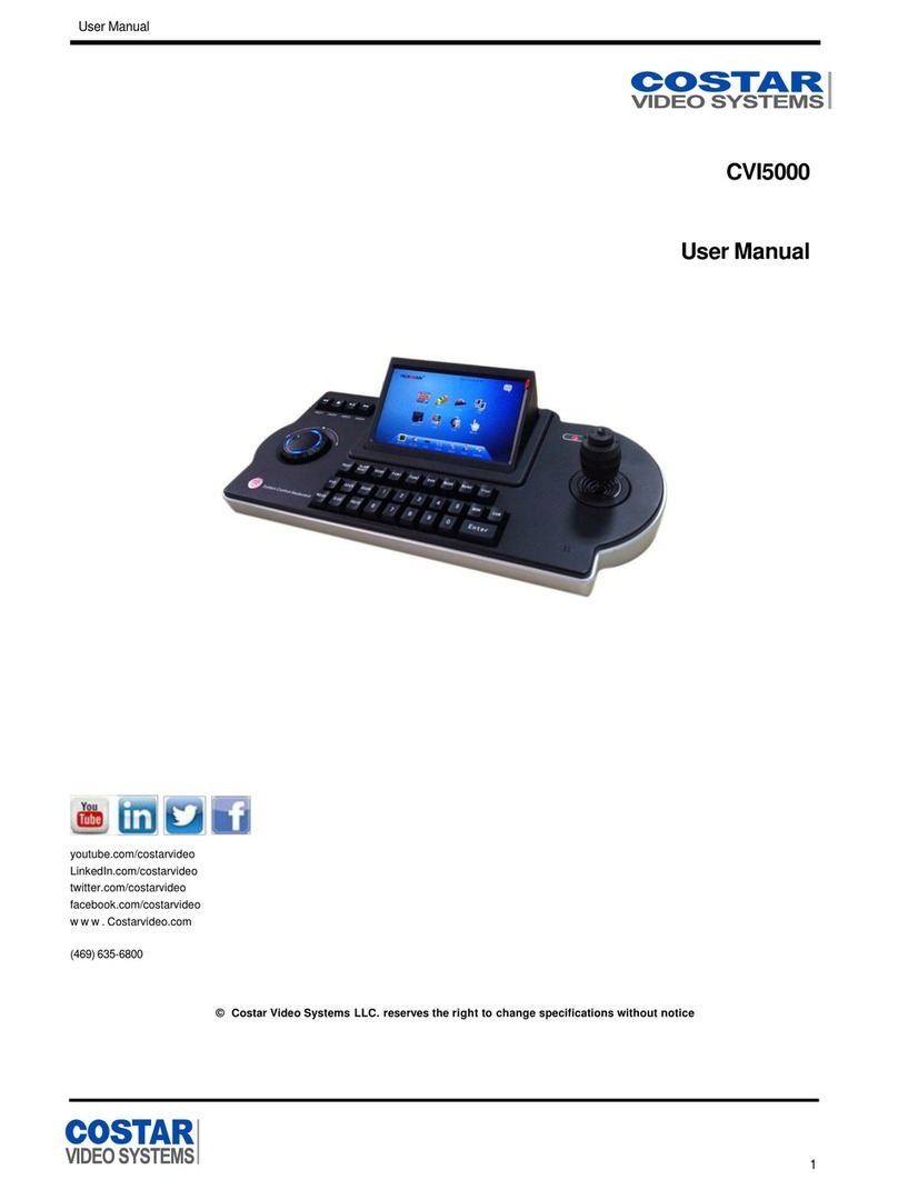 Costar Video Systems CVI5000 User manual