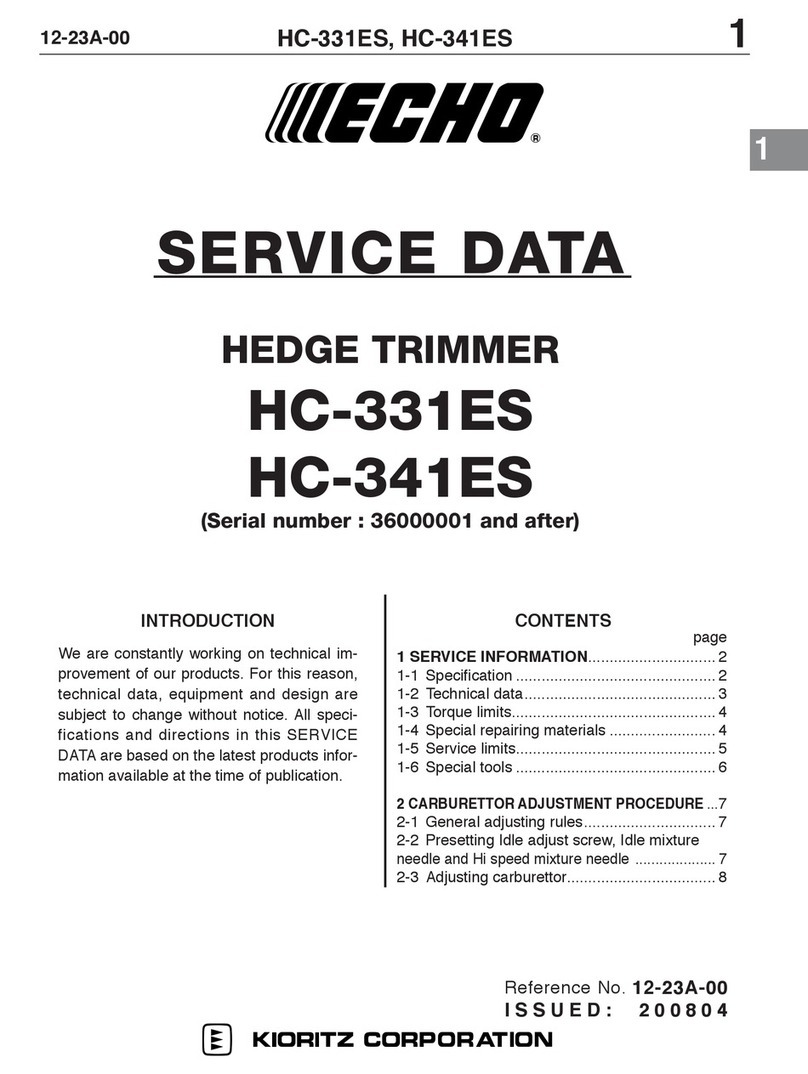 Echo HC-331ES Mounting instructions