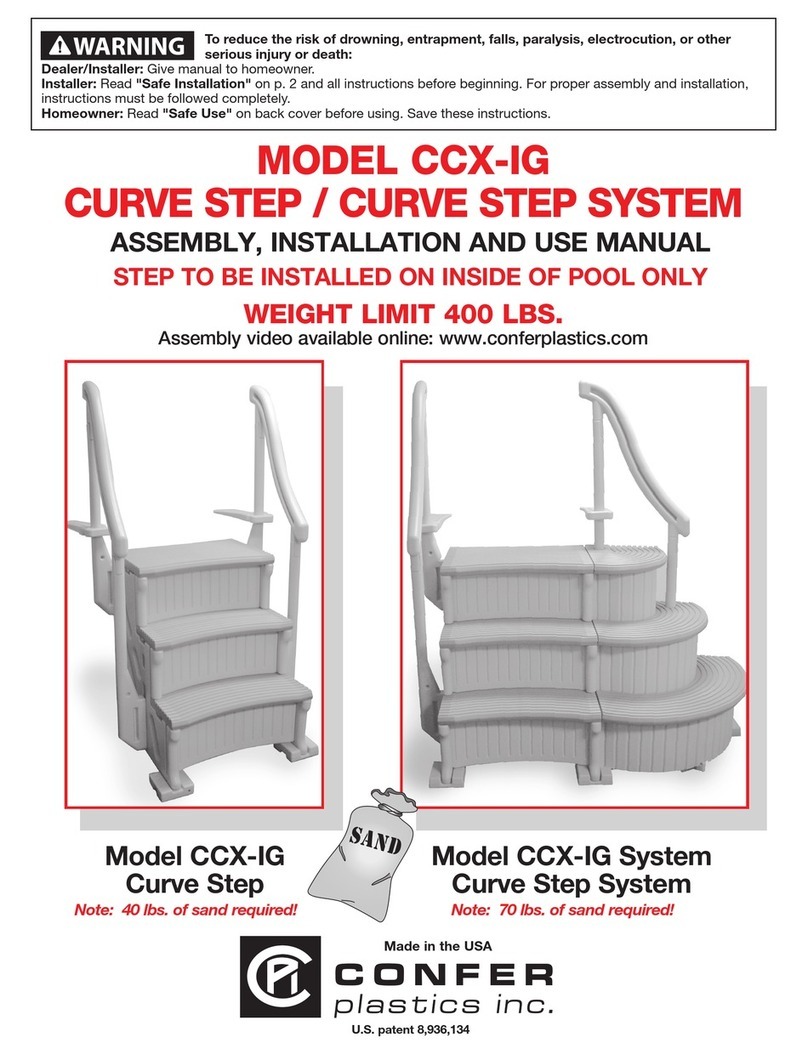 Confer Plastics CCX-IG ASSEMBLY, INSTALLATION AND USE MANUAL