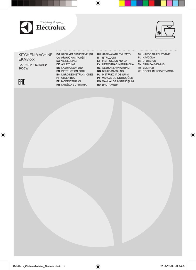 Electrolux EKM7 Series User manual