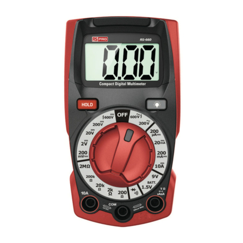 RS PRO RS-660 instruction manual