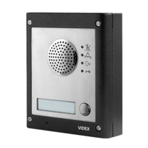 Videx 4000 Series User manual Videx 4000 Series User manual