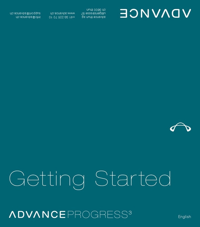 Advance acoustic PROGRESS 3 S Getting started
