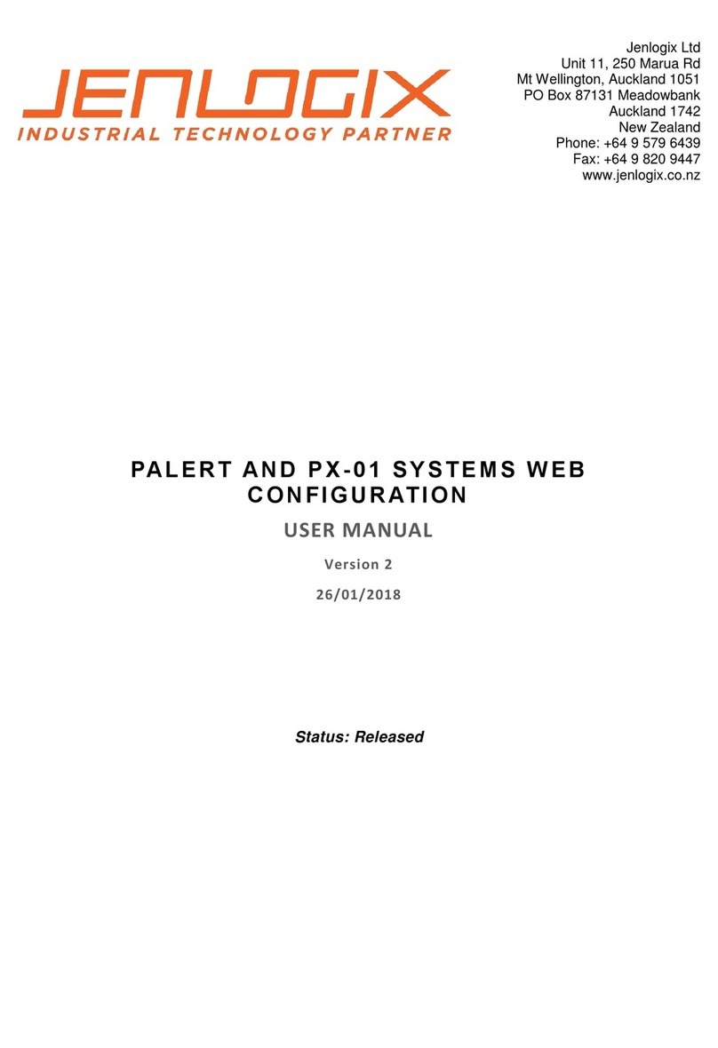 JenLogix Palert PX-01 Series User manual
