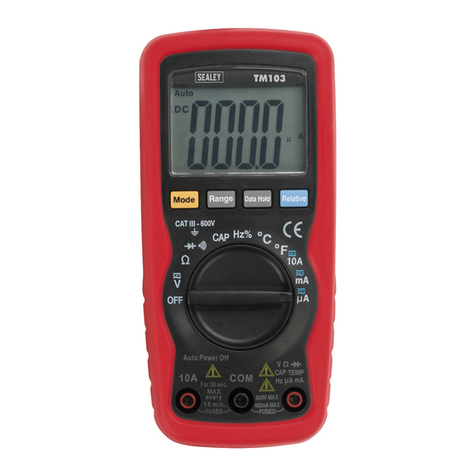 Sealey TM103 User manual Sealey TM103 User manual