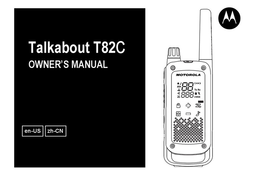 Motorola Talkabout T82C User manual