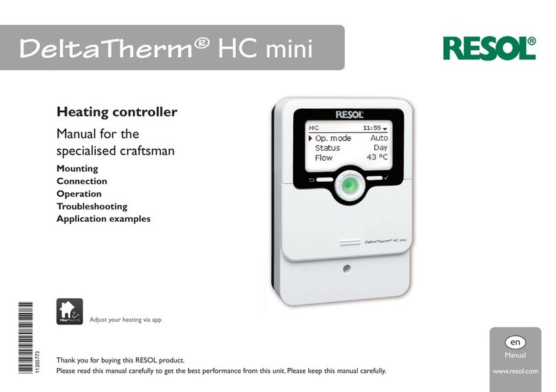Resol DeltaTherm HC mini Manual for the specialised craftsman