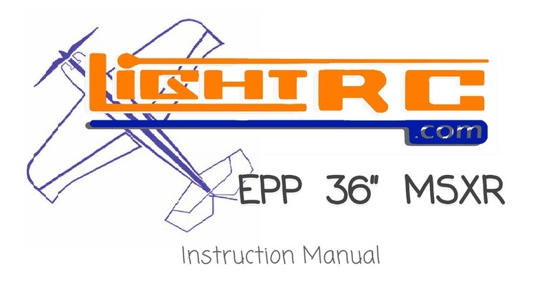 Light RC EPP 36" MSXR instruction manual