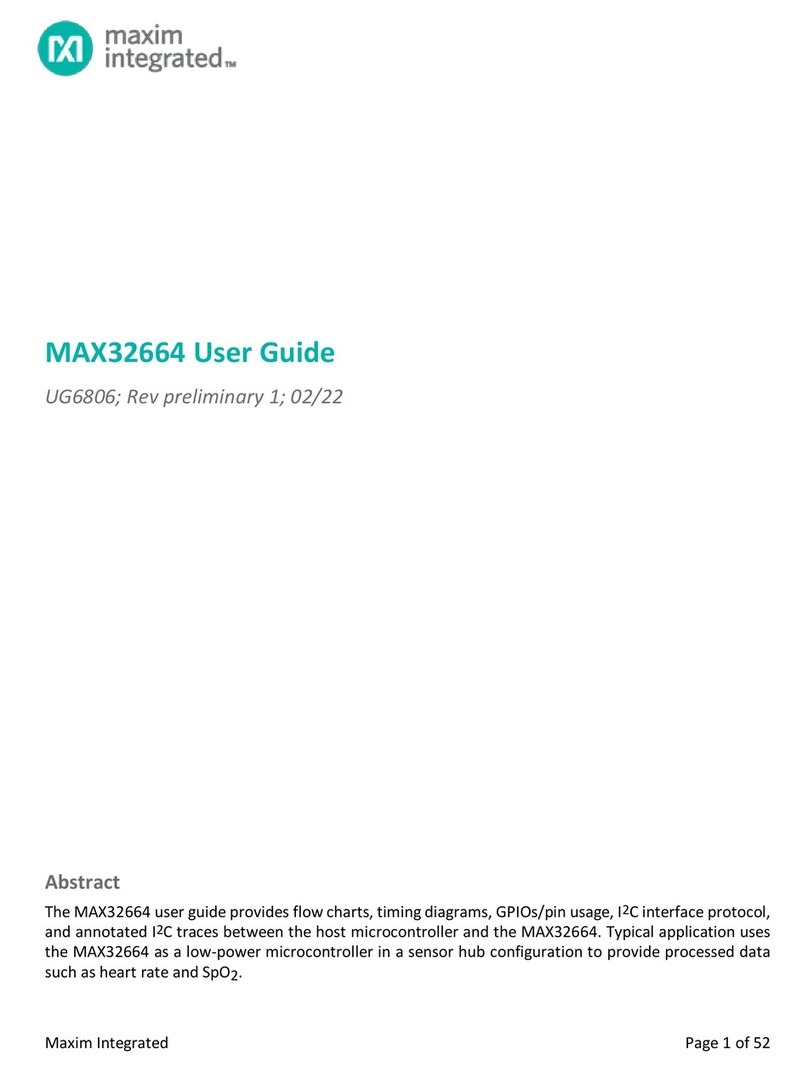 Maxim Integrated MAX32664 User manual