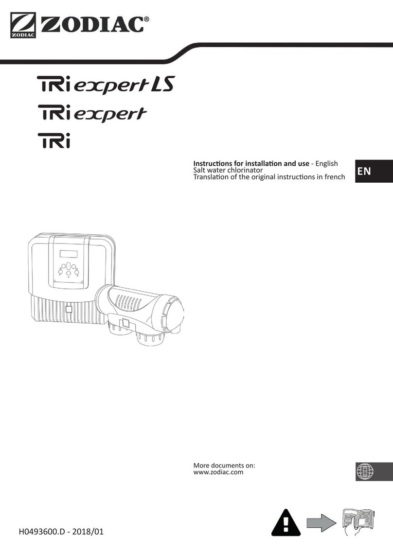 Zodiac TRi Series Instructions for installation and use