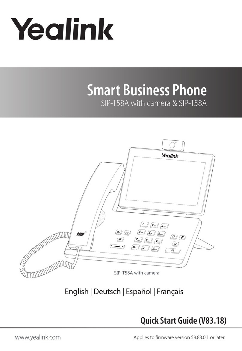 Yealink SIP-T58A User manual Yealink SIP-T58A User manual