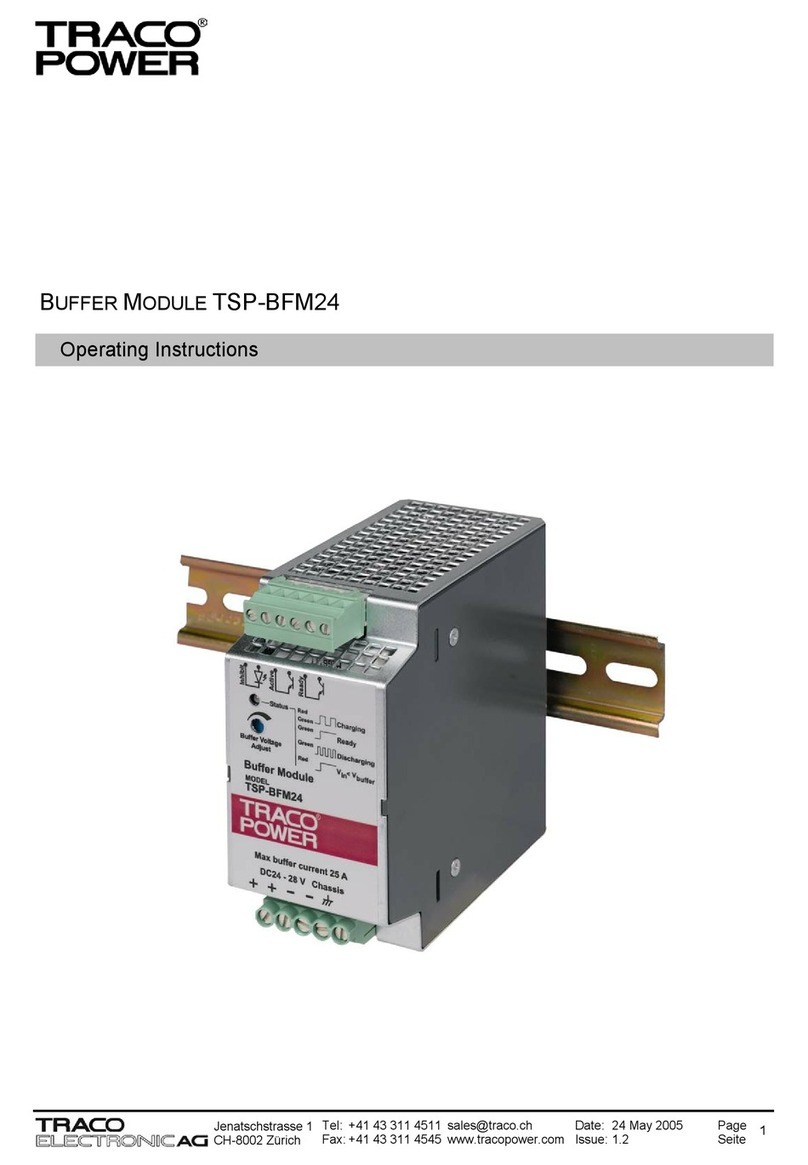 TracoPower TSP-BFM24 operating instructions TracoPower TSP-BFM24 operating instructions