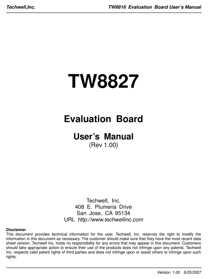 Techwell TW8827 user manual