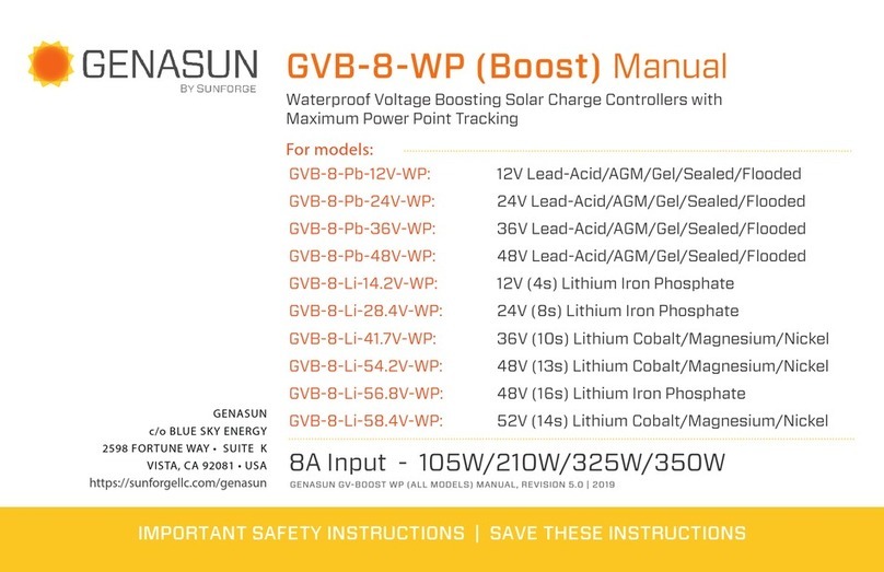Genasun GVB-8-WP Series manual