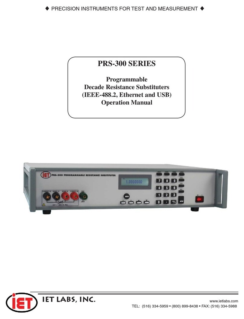 iET PRS-300 Series Operation manual