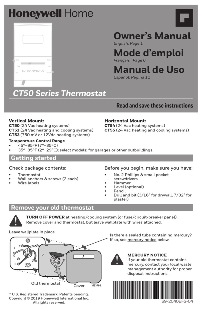 Honeywell CT50 Series owner's manual