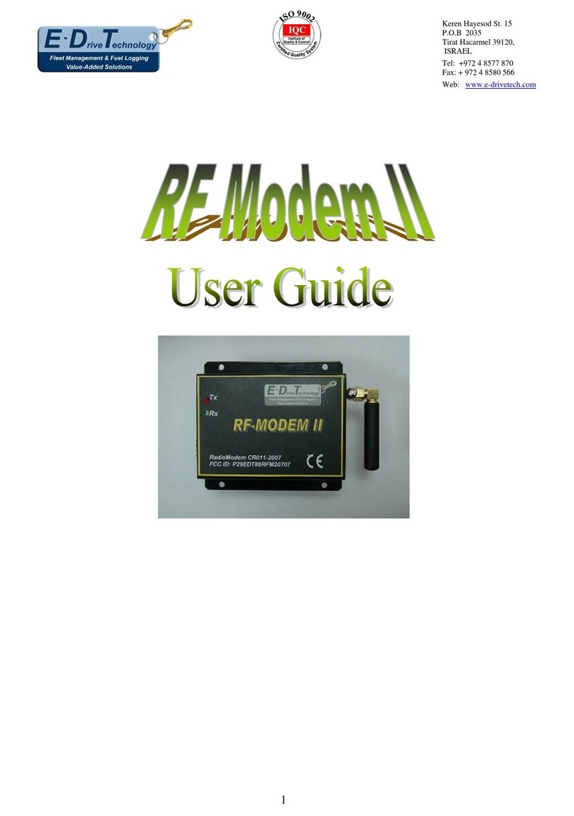 E-Drive Technology RF-Modem II user guide