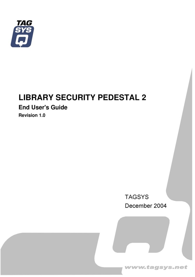 Tag sys LIBRARY SECURITY PEDESTAL 2 End user guide