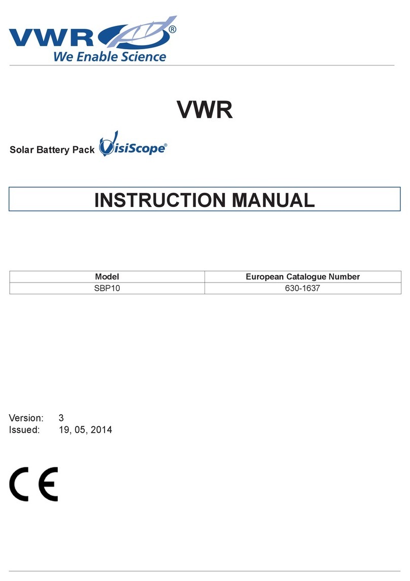 VWR VisiScope SBP10 instruction manual