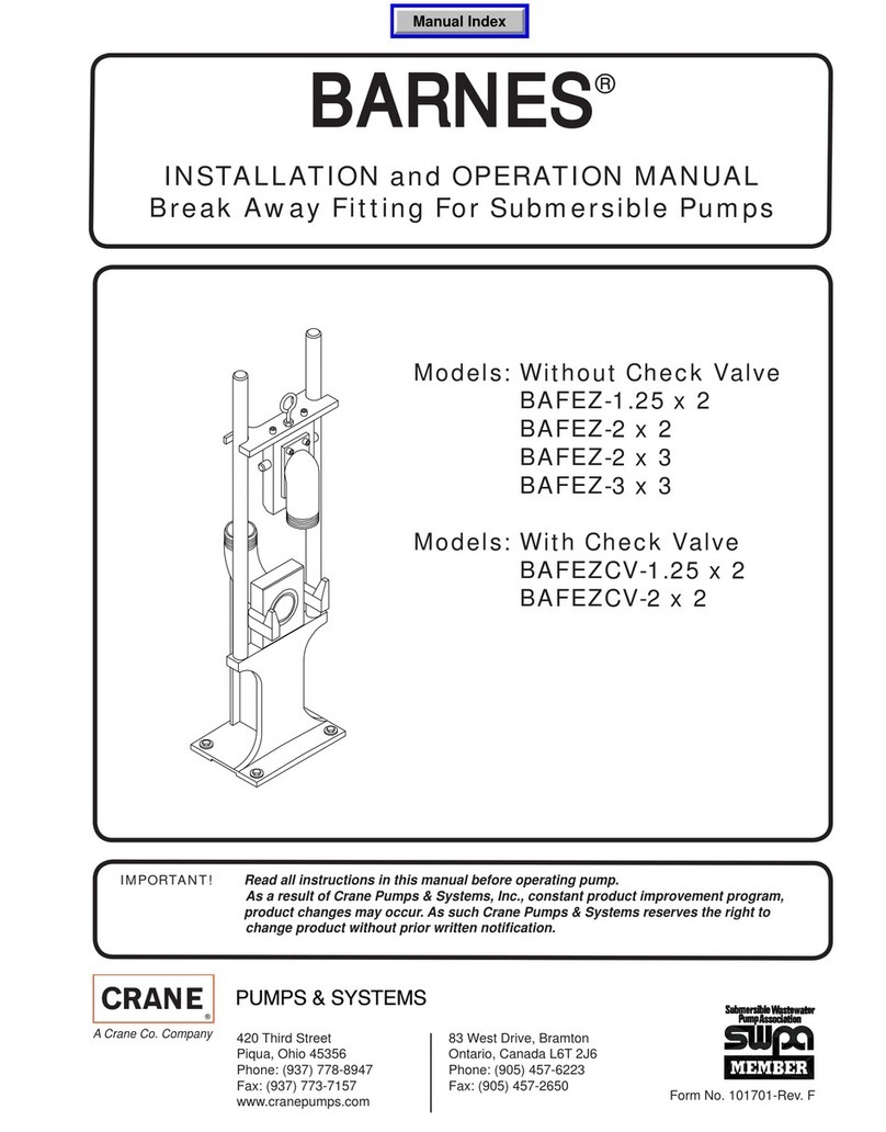 Barnes BAFEZ-1.25x2 User manual