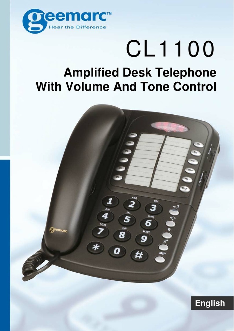 Geemarc CL1100 User manual