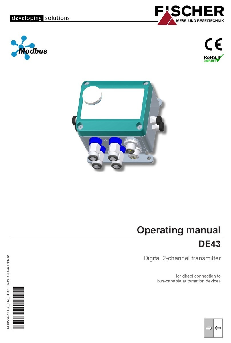 FISCHER DE43 operating manual