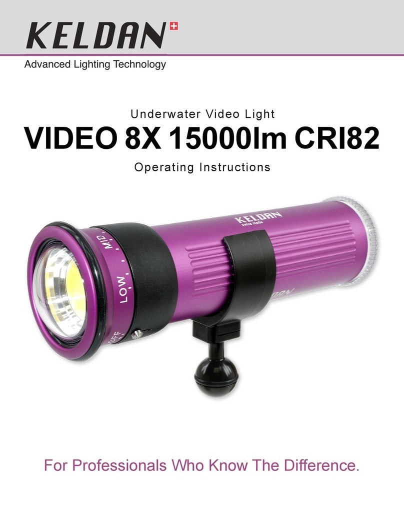 Keldan VIDEO 8X 15000lm CRI82 operating instructions