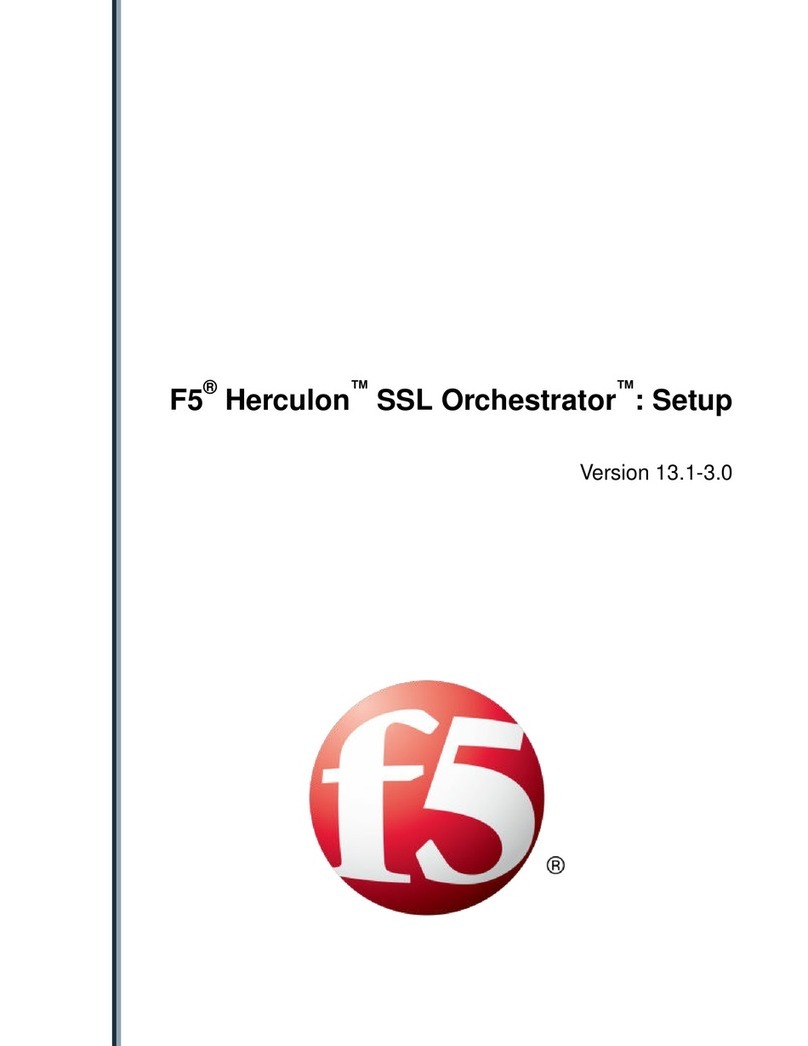 F5 Herculon SSL Orchestrator Manual F5 Herculon SSL Orchestrator Manual