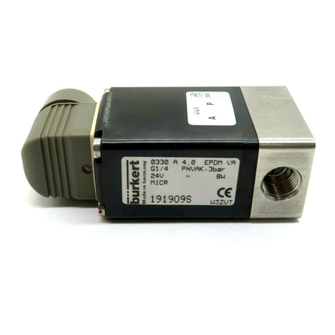Burkert 0121 operating instructions