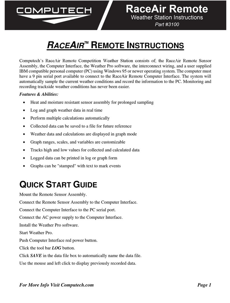 Computech RaceAir Remote instruction manual