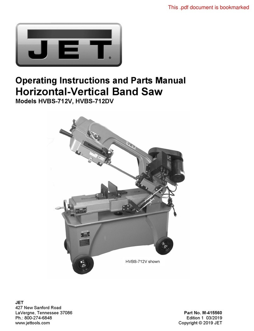 Jet HVBS-712V Service manual