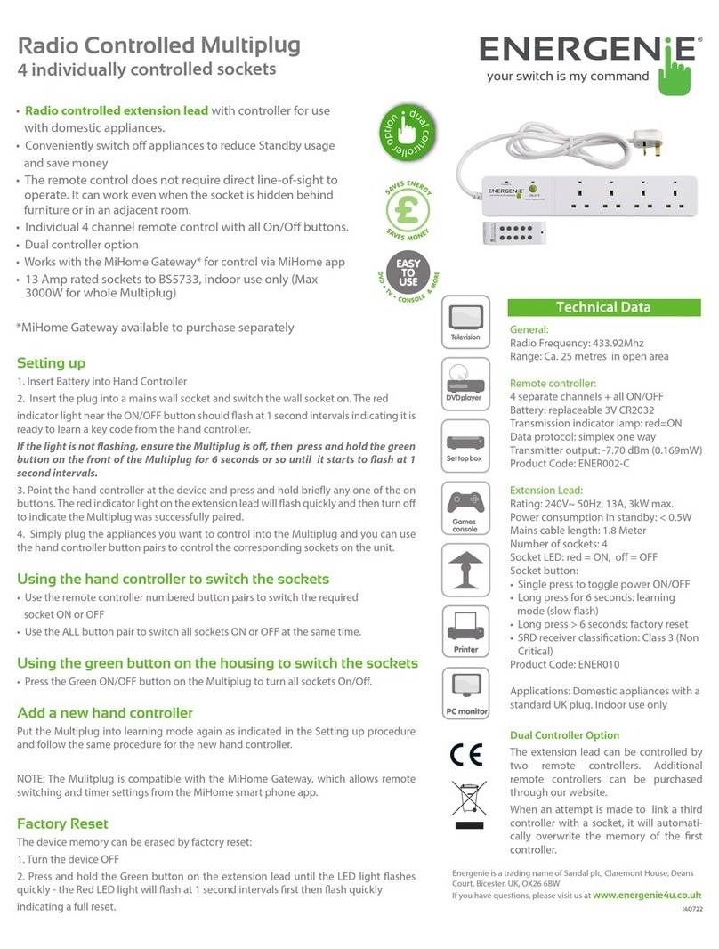 Energenie ENER010 quick start guide