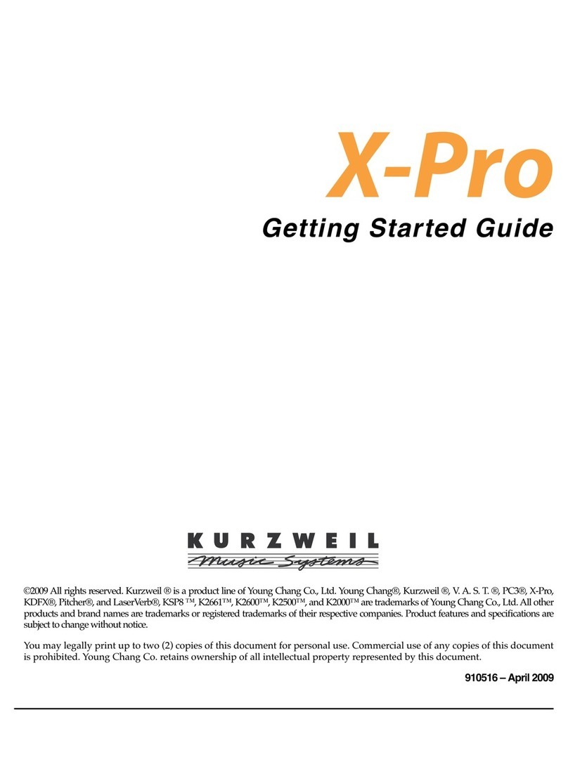 Kurzweil X-Pro Series Getting started guide