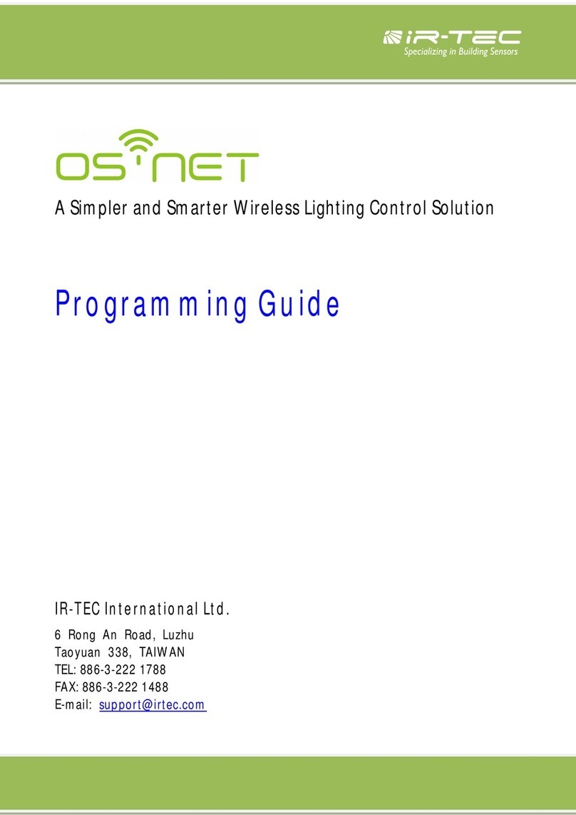 IR-Tec OS-NET SRP-281 Programming guide