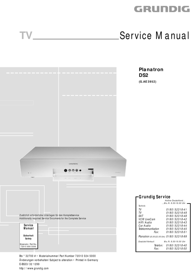 Grundig Planatron DS2 User manual