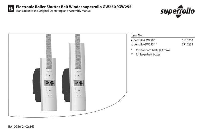 Superrollo GW250 Translation of the Original Operating and Assembly Manual