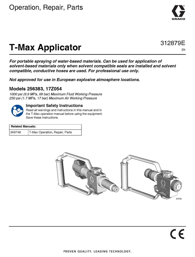 Graco T-Max Applicator 256383 Operation - repair - parts
