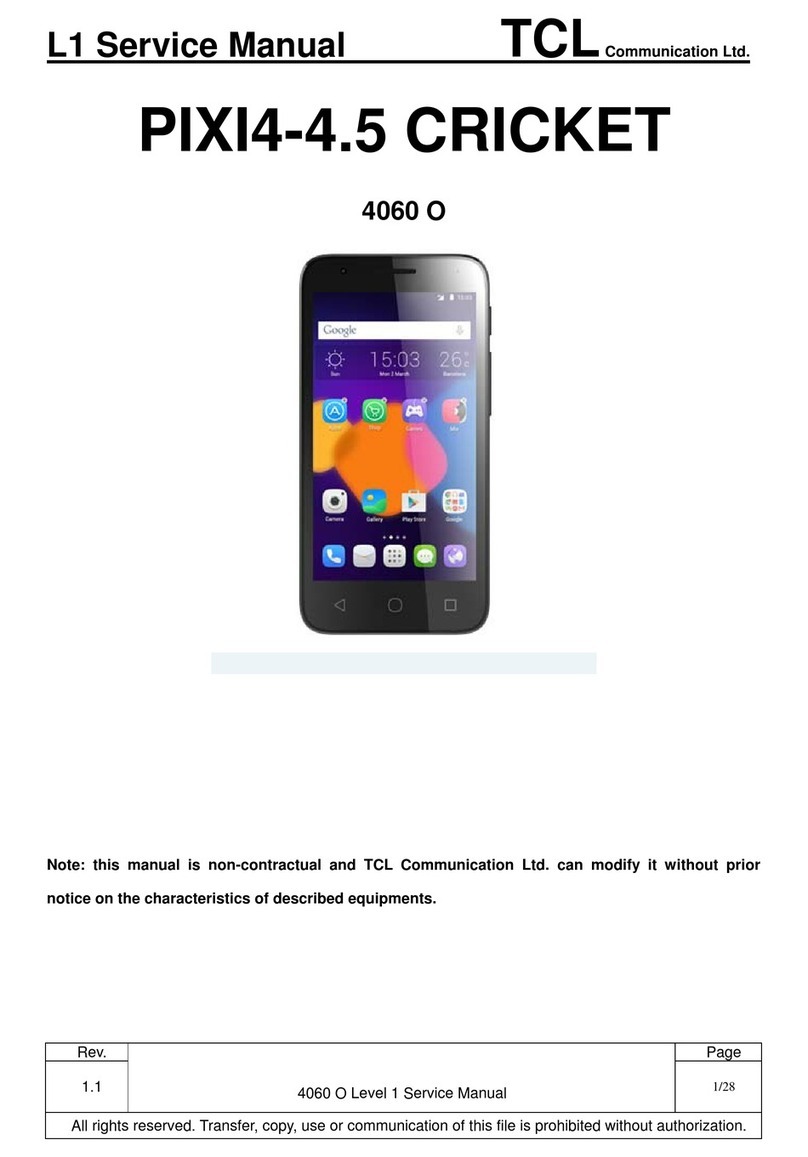 TCL Alcatel Pixi4-4.5 TF Service manual