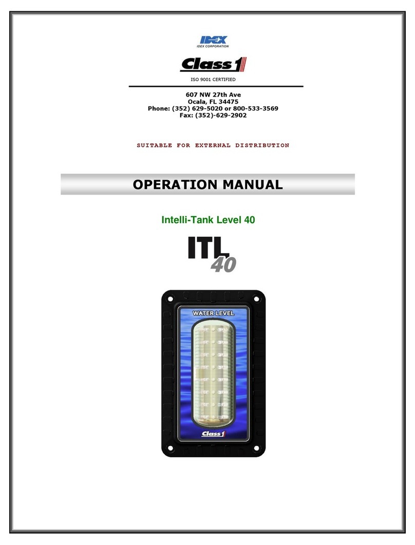 Idex Class 1 ITL 40 Operation manual