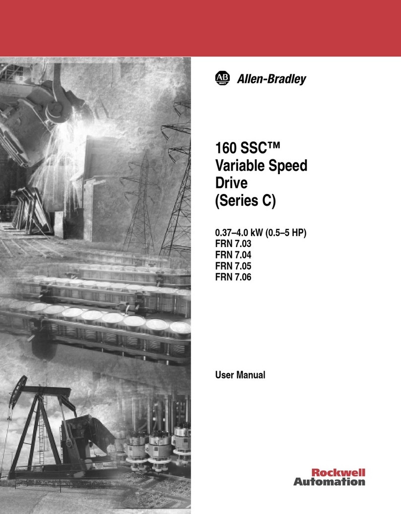 Rockwell Automation Allen-Bradley 160 SSC Series User manual Rockwell Automation Allen-Bradley 160 SSC Series User manual