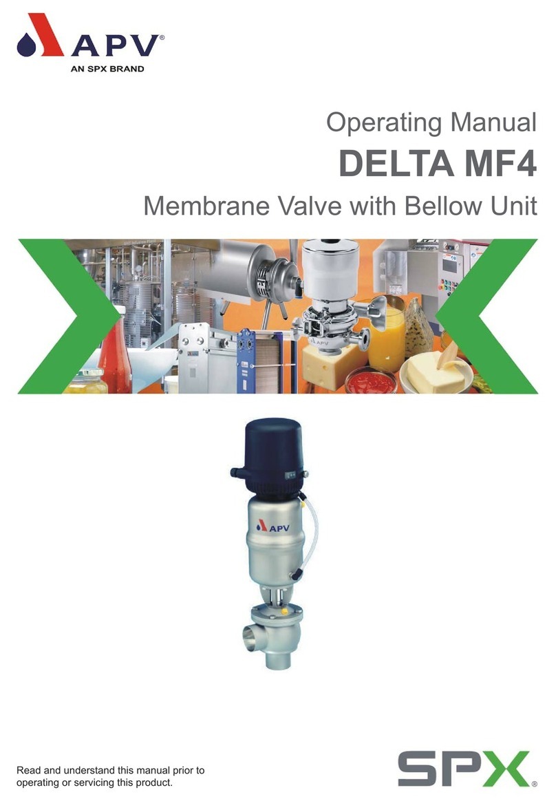 SPX APV DELTA MF4 operating manual
