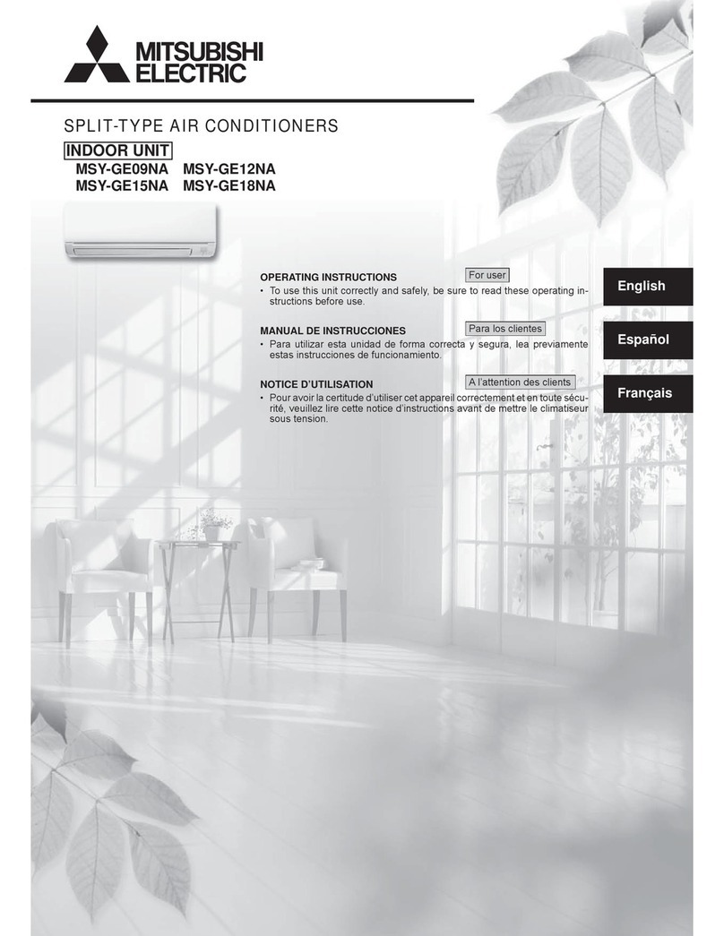 Mitsubishi Electric Mr. Slim MSY-GE09NA User manual