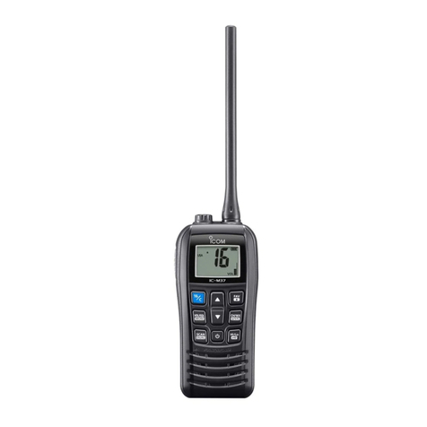 Icom IC-M37 User manual