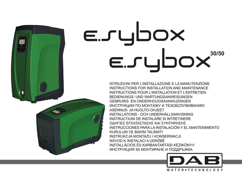 DAB E.sybox 30 Operating and maintenance manual