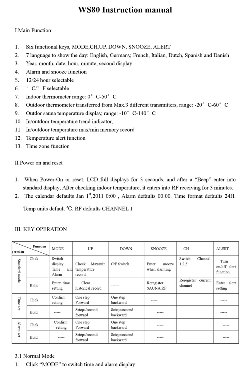Froggit WS80 instruction manual