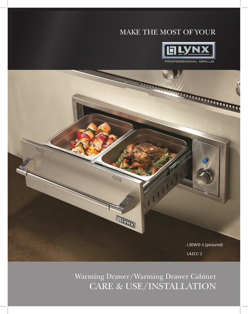 Lynx L30WD-1 Care & use/installation