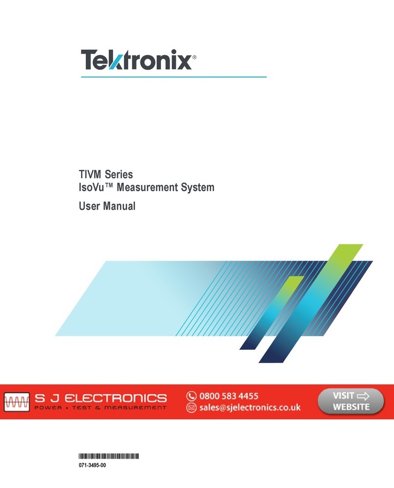 Tektronix IsoVu TIVM Series User manual