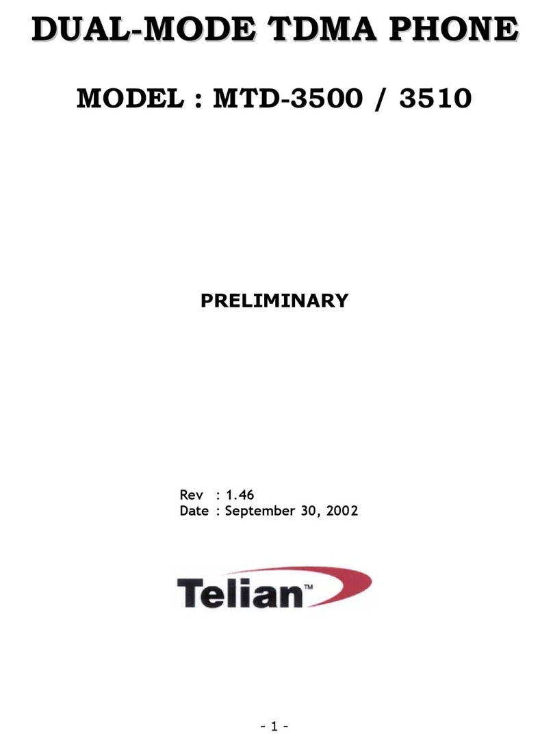 Telian MTD-3500 manual